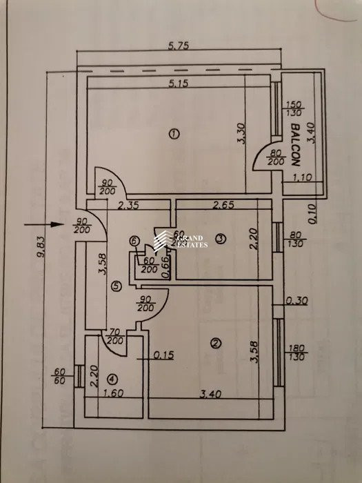 Apartament decomandat, 2 camere, situat langa parc