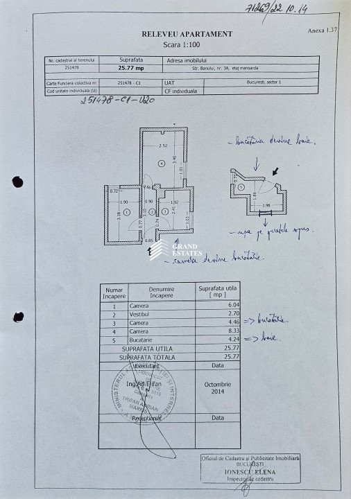 Oportunitate Investitie - Mic Apartament  Calea Victoriei