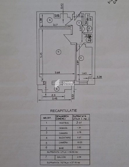 Studio zona Nerva Traian II 37mp II Comision cumparator 0%