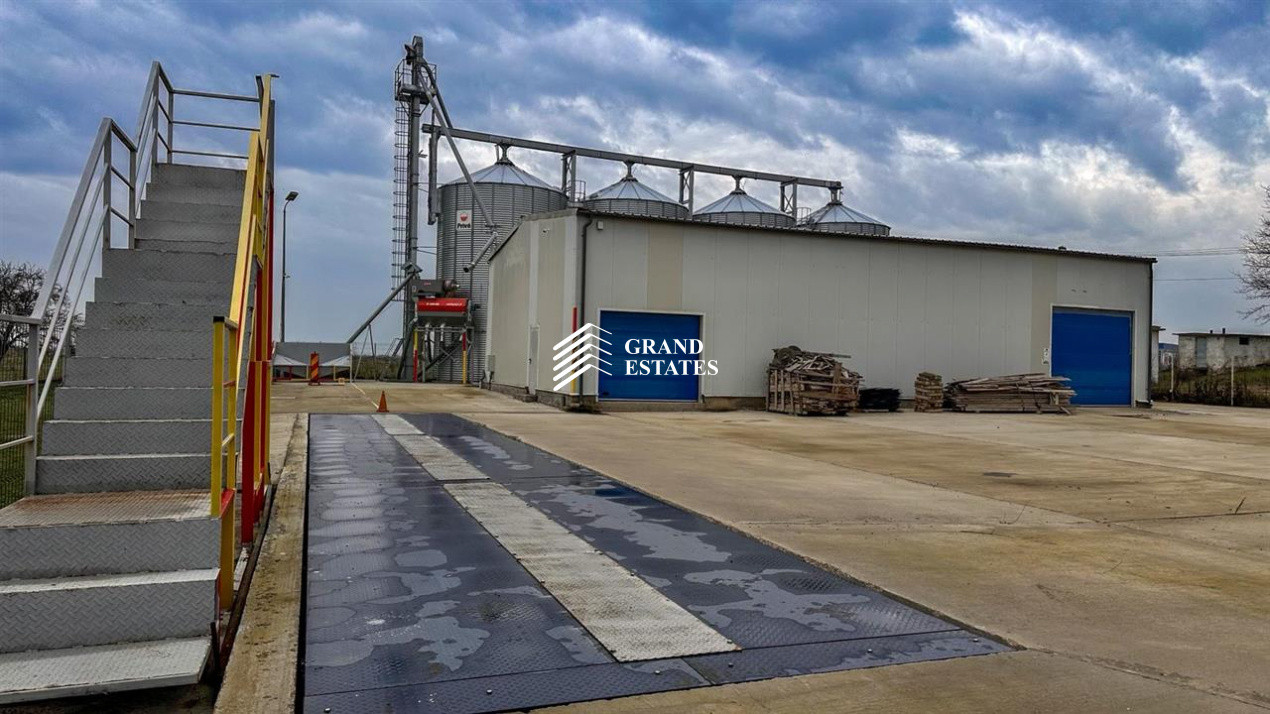 Baza de recepție și depozitare cereale | 880tone capacitate totala(4 celule)