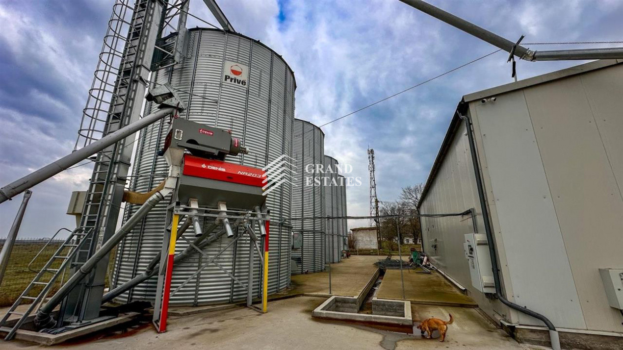 Baza de recepție și depozitare cereale | 880tone capacitate totala(4 celule)