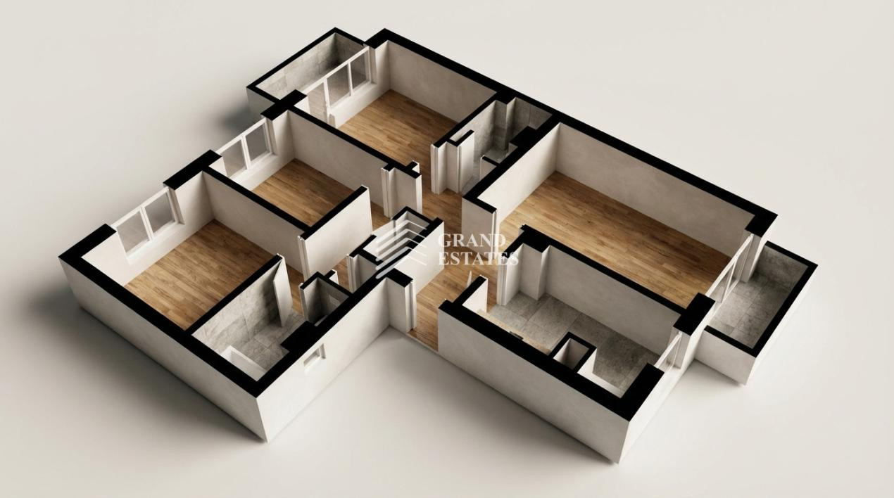 Apartament cu 4 camere | 89,2 mp | 2 bai | 2 Balcoane | Dunavat 14 | De Renovat 