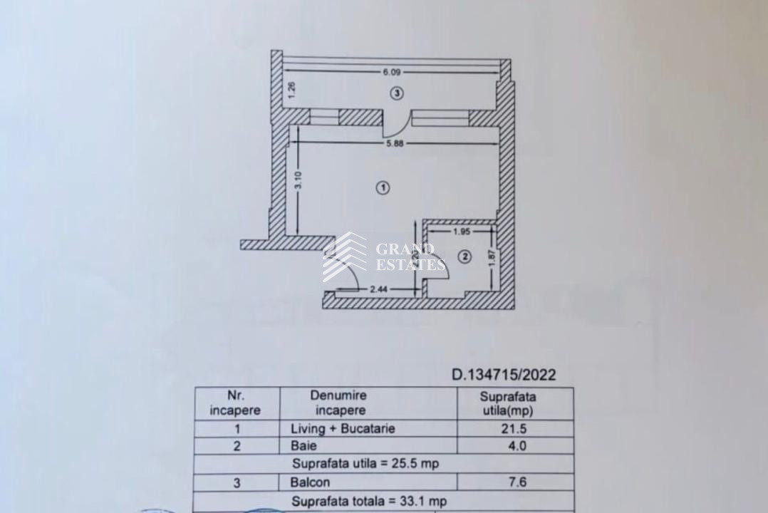 Garsonieră semidecomandată | Zona Titan | Strada Prisaca Dornei | 445 €/lună |